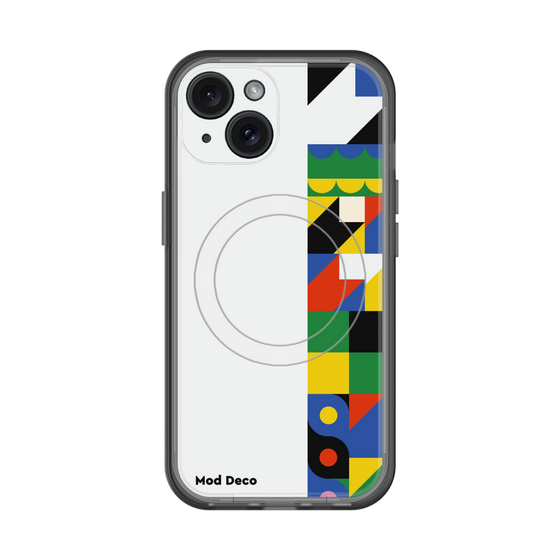 スリムプロテクションプレミアムケース with MagSafe［ Mod Deco - オリジナル - 幾何学模様/B ］