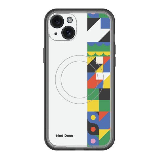 スリムプロテクションプレミアムケース with MagSafe［ Mod Deco - オリジナル - 幾何学模様/B ］