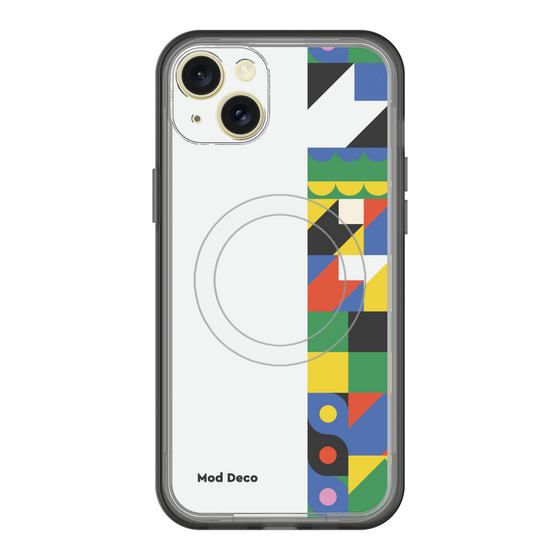 スリムプロテクションプレミアムケース with MagSafe［ Mod Deco - オリジナル - 幾何学模様/B ］