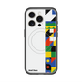 スリムプロテクションプレミアムケース with MagSafe［ Mod Deco - オリジナル - 幾何学模様/B ］