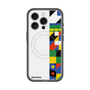 スリムプロテクションプレミアムケース with MagSafe［ Mod Deco - オリジナル - 幾何学模様/B ］