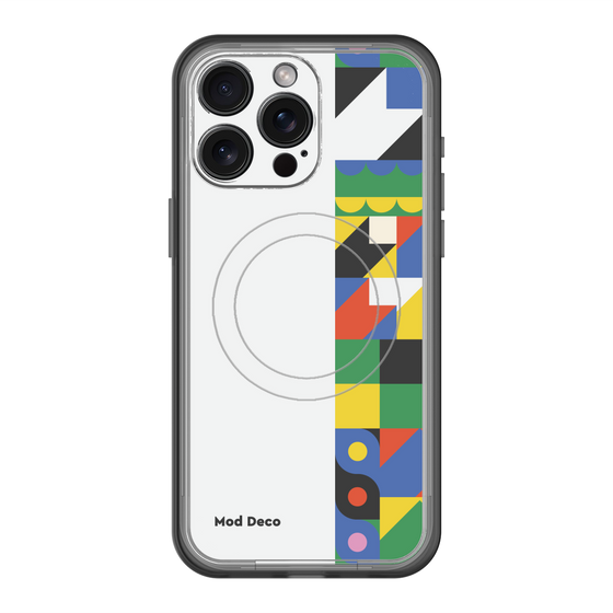 スリムプロテクションプレミアムケース with MagSafe［ Mod Deco - オリジナル - 幾何学模様/B ］