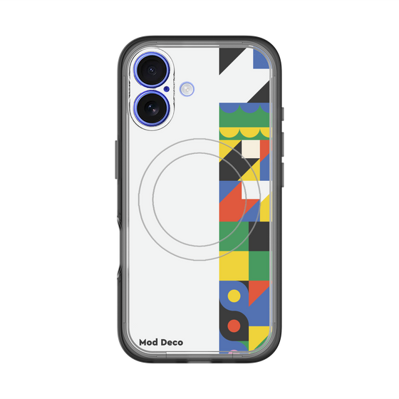 スリムプロテクションプレミアムケース with MagSafe［ Mod Deco - オリジナル - 幾何学模様/B ］