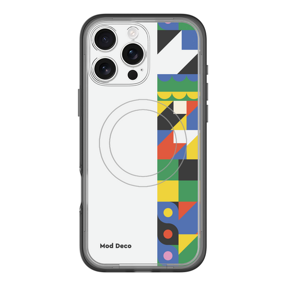 スリムプロテクションプレミアムケース with MagSafe［ Mod Deco - オリジナル - 幾何学模様/B ］