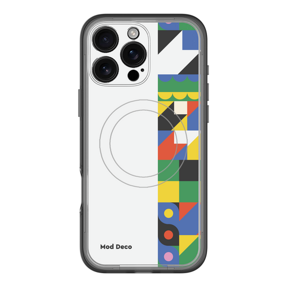 スリムプロテクションプレミアムケース with MagSafe［ Mod Deco - オリジナル - 幾何学模様/B ］