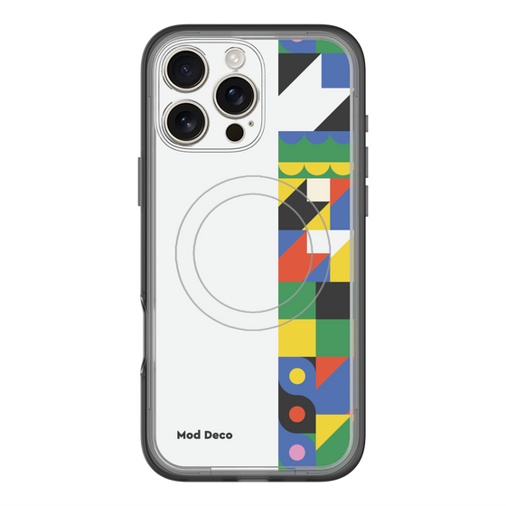 スリムプロテクションプレミアムケース with MagSafe［ Mod Deco - オリジナル - 幾何学模様/B ］