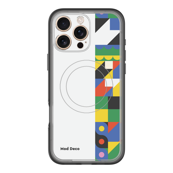 スリムプロテクションプレミアムケース with MagSafe［ Mod Deco - オリジナル - 幾何学模様/B ］