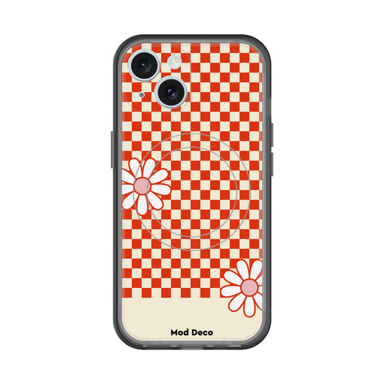 スリムプロテクションプレミアムケース with MagSafe［ Mod Deco - オリジナル - レトロフラワー ］
