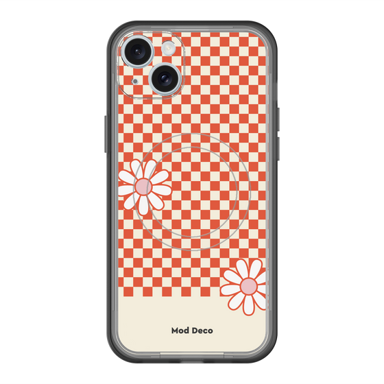 スリムプロテクションプレミアムケース with MagSafe［ Mod Deco - オリジナル - レトロフラワー ］