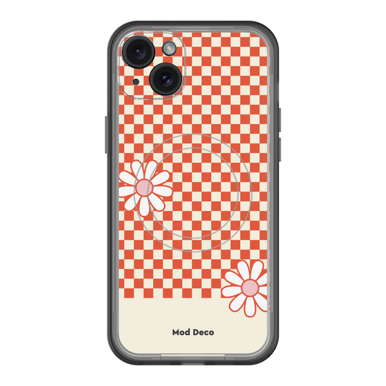スリムプロテクションプレミアムケース with MagSafe［ Mod Deco - オリジナル - レトロフラワー ］