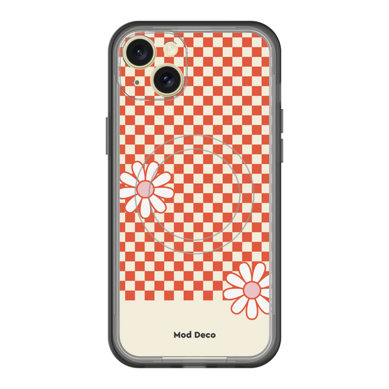 スリムプロテクションプレミアムケース with MagSafe［ Mod Deco - オリジナル - レトロフラワー ］