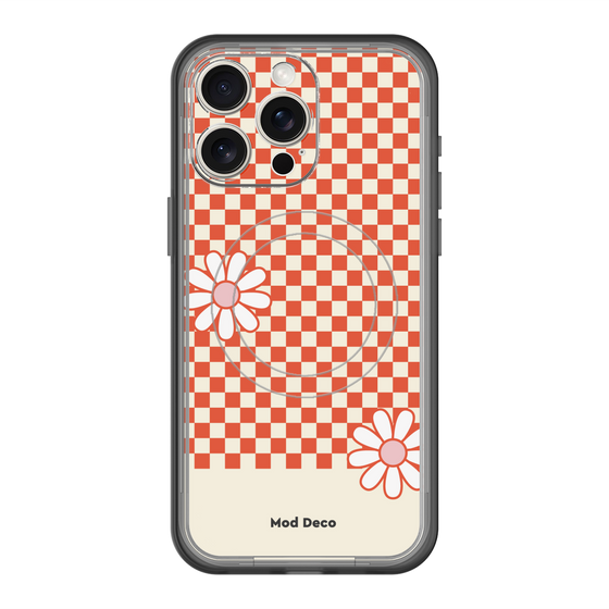 スリムプロテクションプレミアムケース with MagSafe［ Mod Deco - オリジナル - レトロフラワー ］
