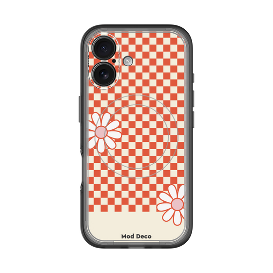 スリムプロテクションプレミアムケース with MagSafe［ Mod Deco - オリジナル - レトロフラワー ］