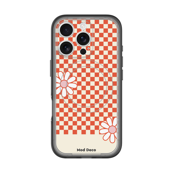 スリムプロテクションプレミアムケース with MagSafe［ Mod Deco - オリジナル - レトロフラワー ］