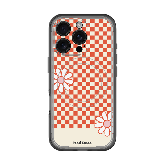 スリムプロテクションプレミアムケース with MagSafe［ Mod Deco - オリジナル - レトロフラワー ］