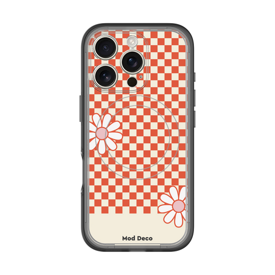 スリムプロテクションプレミアムケース with MagSafe［ Mod Deco - オリジナル - レトロフラワー ］