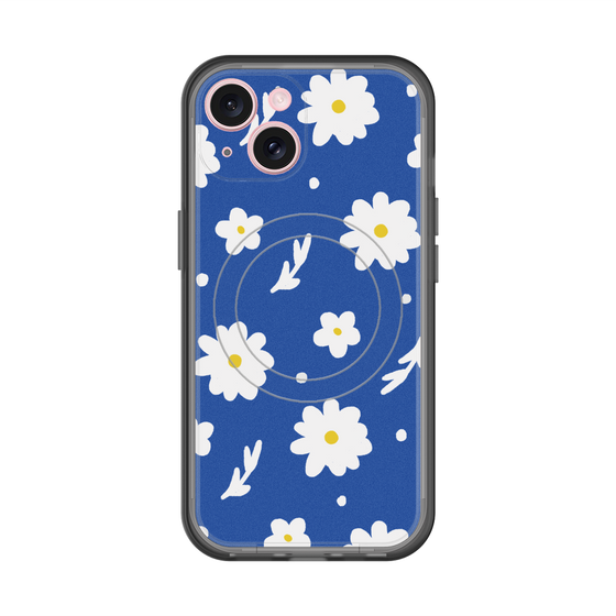 スリムプロテクションプレミアムケース with MagSafe［ Mod Deco - オリジナル - フラワー/B ］