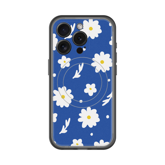 スリムプロテクションプレミアムケース with MagSafe［ Mod Deco - オリジナル - フラワー/B ］