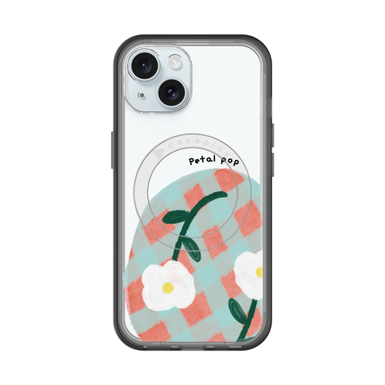 スリムプロテクションプレミアムケース with MagSafe［ Mod Deco - オリジナル - フラワー/D ］