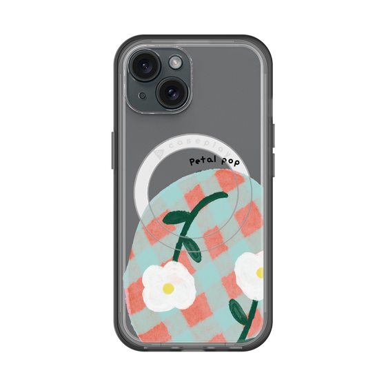 スリムプロテクションプレミアムケース with MagSafe［ Mod Deco - オリジナル - フラワー/D ］