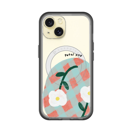 スリムプロテクションプレミアムケース with MagSafe［ Mod Deco - オリジナル - フラワー/D ］