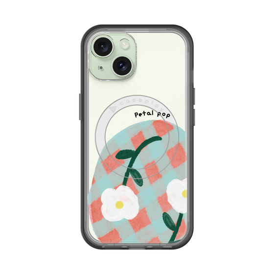 スリムプロテクションプレミアムケース with MagSafe［ Mod Deco - オリジナル - フラワー/D ］