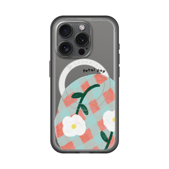 スリムプロテクションプレミアムケース with MagSafe［ Mod Deco - オリジナル - フラワー/D ］