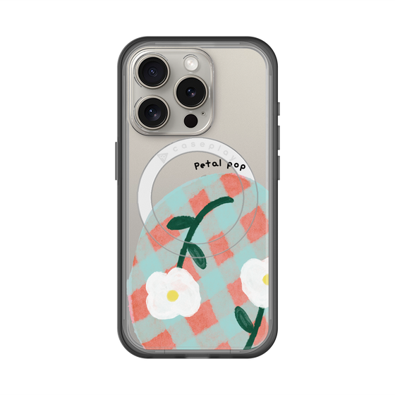 スリムプロテクションプレミアムケース with MagSafe［ Mod Deco - オリジナル - フラワー/D ］