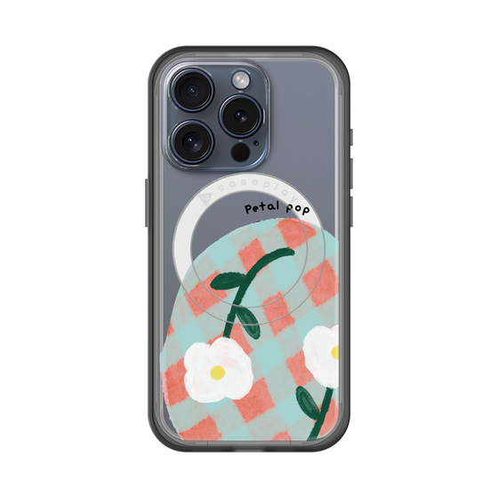 スリムプロテクションプレミアムケース with MagSafe［ Mod Deco - オリジナル - フラワー/D ］