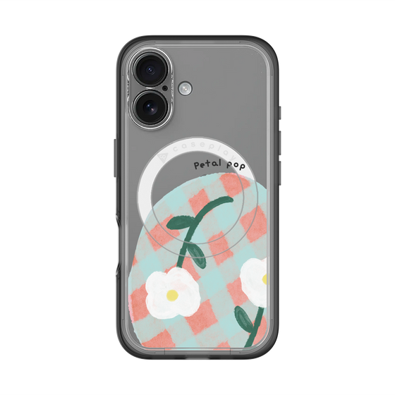 スリムプロテクションプレミアムケース with MagSafe［ Mod Deco - オリジナル - フラワー/D ］