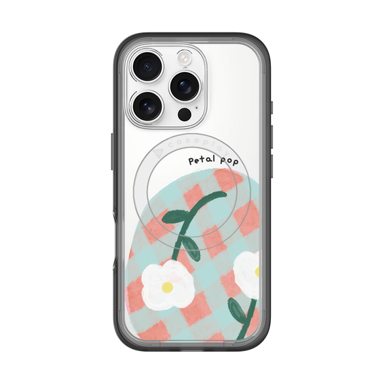 スリムプロテクションプレミアムケース with MagSafe［ Mod Deco - オリジナル - フラワー/D ］