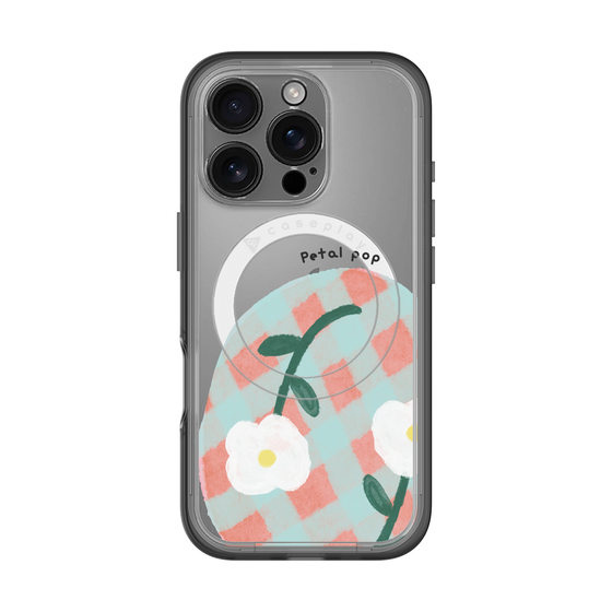 スリムプロテクションプレミアムケース with MagSafe［ Mod Deco - オリジナル - フラワー/D ］