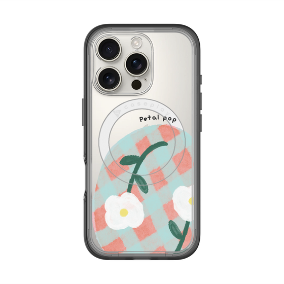 スリムプロテクションプレミアムケース with MagSafe［ Mod Deco - オリジナル - フラワー/D ］