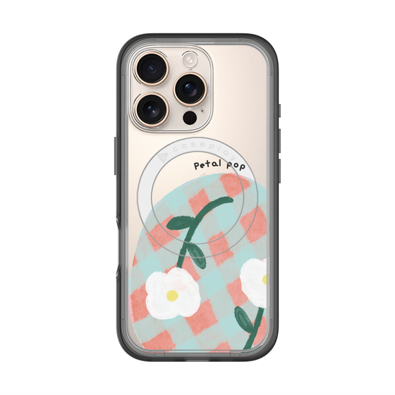 スリムプロテクションプレミアムケース with MagSafe［ Mod Deco - オリジナル - フラワー/D ］