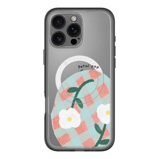 スリムプロテクションプレミアムケース with MagSafe［ Mod Deco - オリジナル - フラワー/D ］