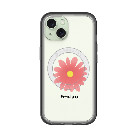 スリムプロテクションプレミアムケース with MagSafe［ Mod Deco - オリジナル - フラワー/E ］