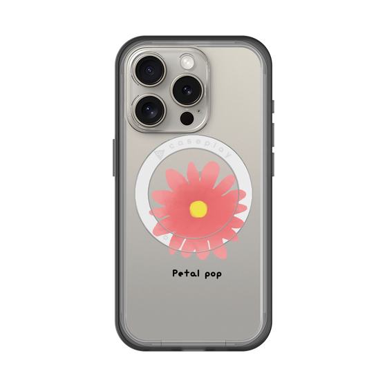 スリムプロテクションプレミアムケース with MagSafe［ Mod Deco - オリジナル - フラワー/E ］