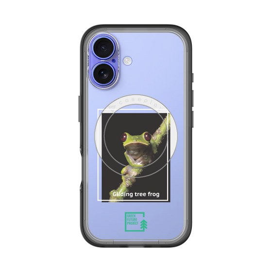 スリムプロテクションプレミアムケース with MagSafe［ Green Future Project - Gliding tree frog ］