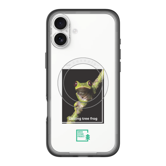 スリムプロテクションプレミアムケース with MagSafe［ Green Future Project - Gliding tree frog ］