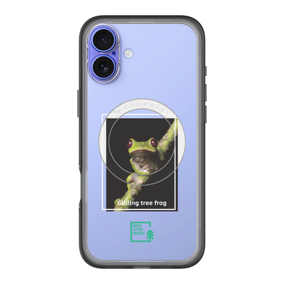 スリムプロテクションプレミアムケース with MagSafe［ Green Future Project - Gliding tree frog ］