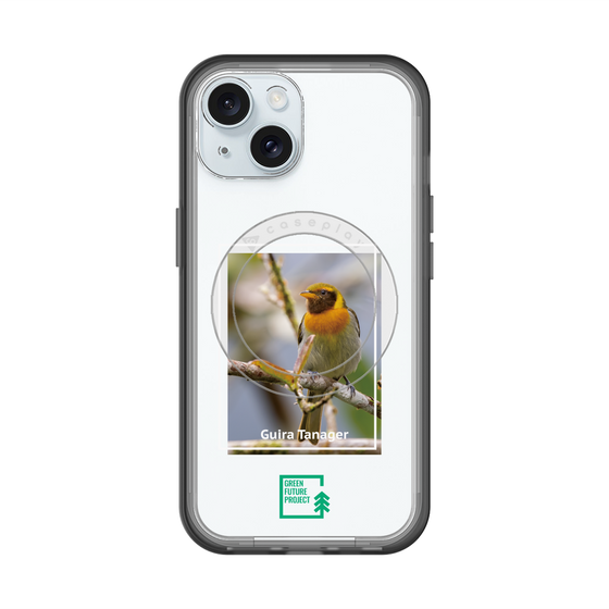 スリムプロテクションプレミアムケース with MagSafe［ Green Future Project - Guira Tanager ］