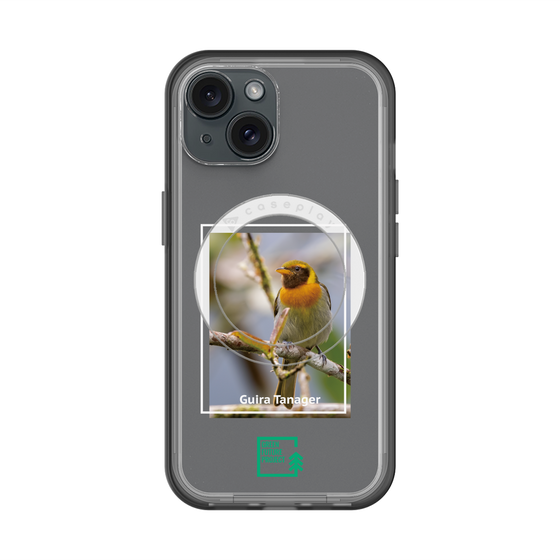 スリムプロテクションプレミアムケース with MagSafe［ Green Future Project - Guira Tanager ］