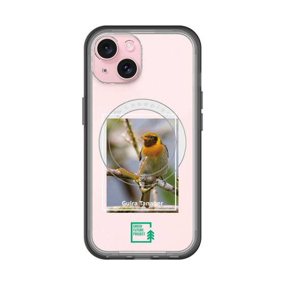 スリムプロテクションプレミアムケース with MagSafe［ Green Future Project - Guira Tanager ］