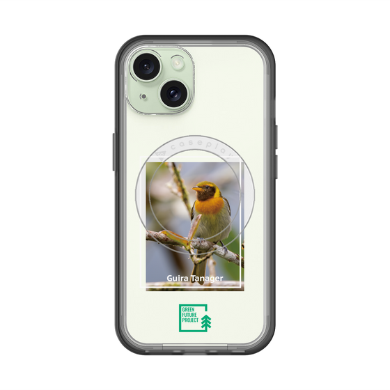 スリムプロテクションプレミアムケース with MagSafe［ Green Future Project - Guira Tanager ］