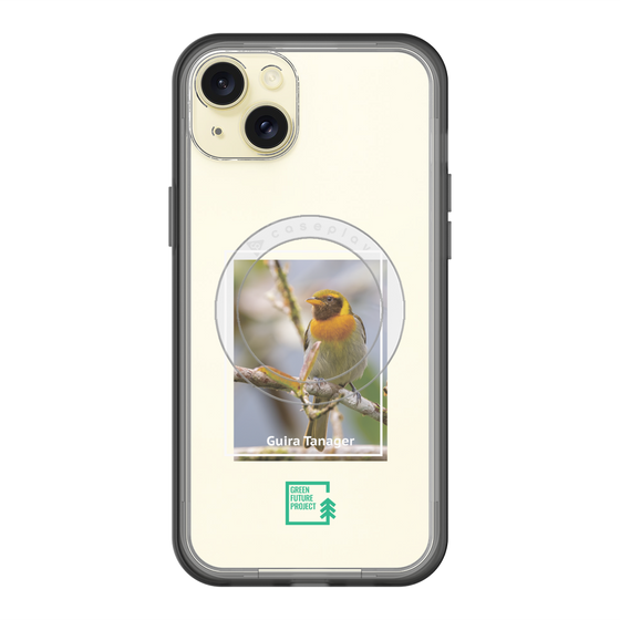 スリムプロテクションプレミアムケース with MagSafe［ Green Future Project - Guira Tanager ］