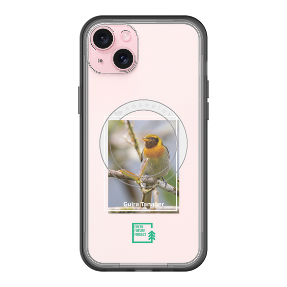 スリムプロテクションプレミアムケース with MagSafe［ Green Future Project - Guira Tanager ］