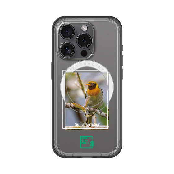 スリムプロテクションプレミアムケース with MagSafe［ Green Future Project - Guira Tanager ］