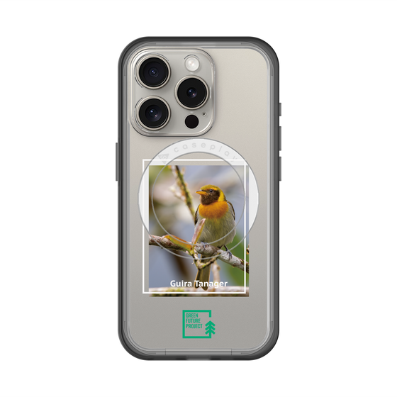 スリムプロテクションプレミアムケース with MagSafe［ Green Future Project - Guira Tanager ］
