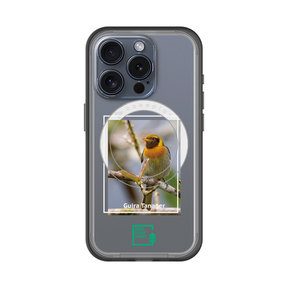 スリムプロテクションプレミアムケース with MagSafe［ Green Future Project - Guira Tanager ］