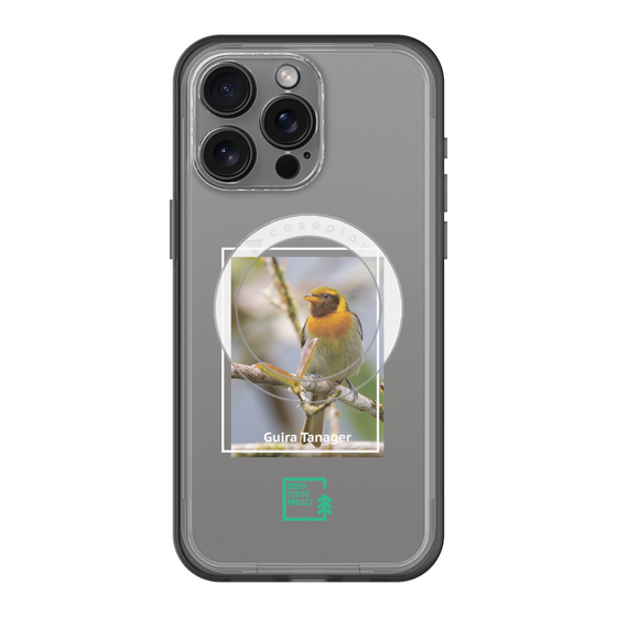 スリムプロテクションプレミアムケース with MagSafe［ Green Future Project - Guira Tanager ］